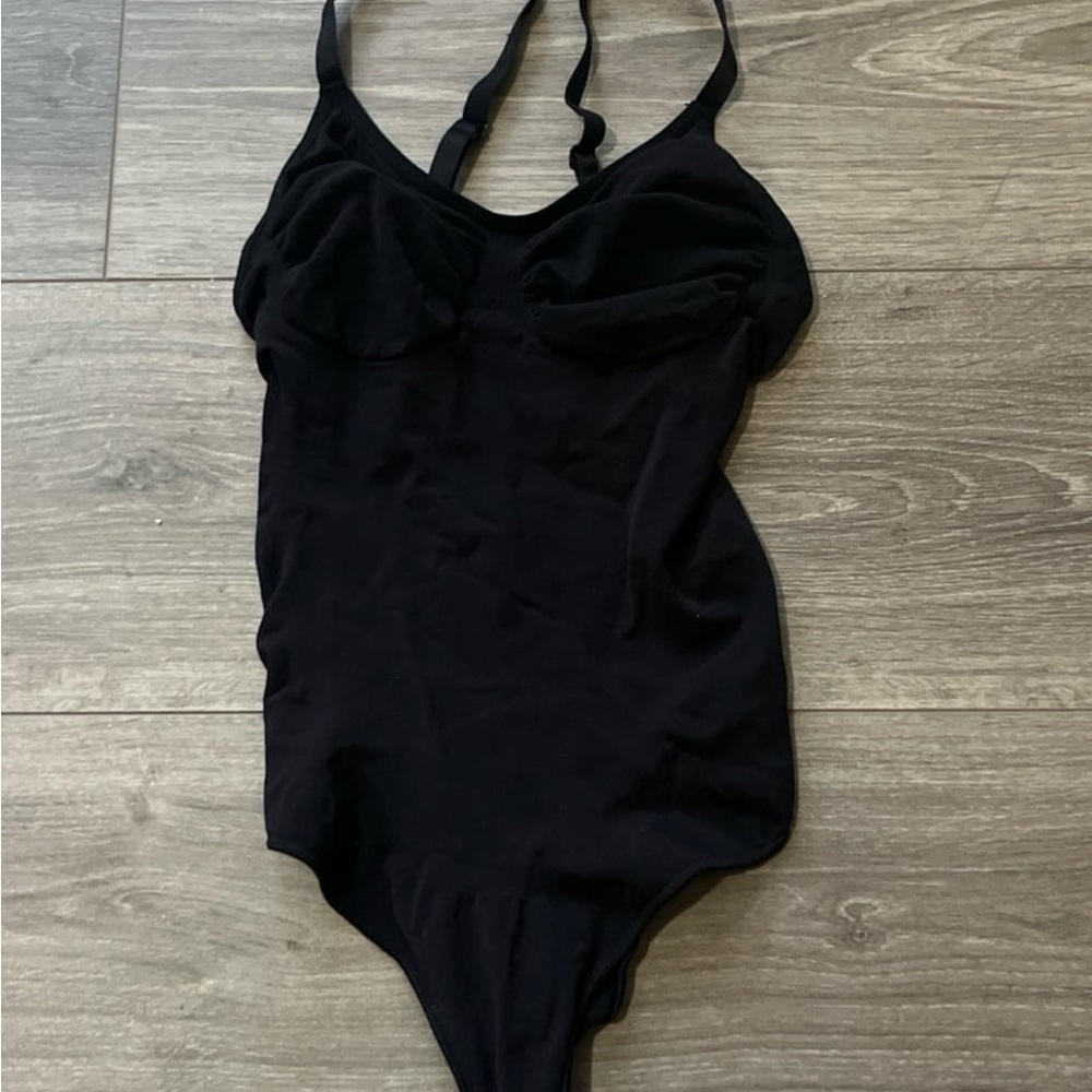 Amazon Black Shapewear Bodysuit XXS/XS w/ Adjustable Straps